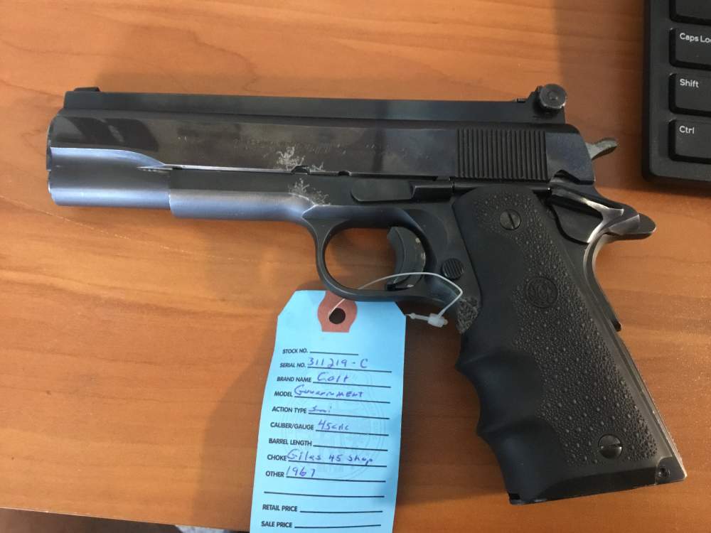GILES Custom Colt 1911A1 Commercial Government Model 45ACP 1967-img-0