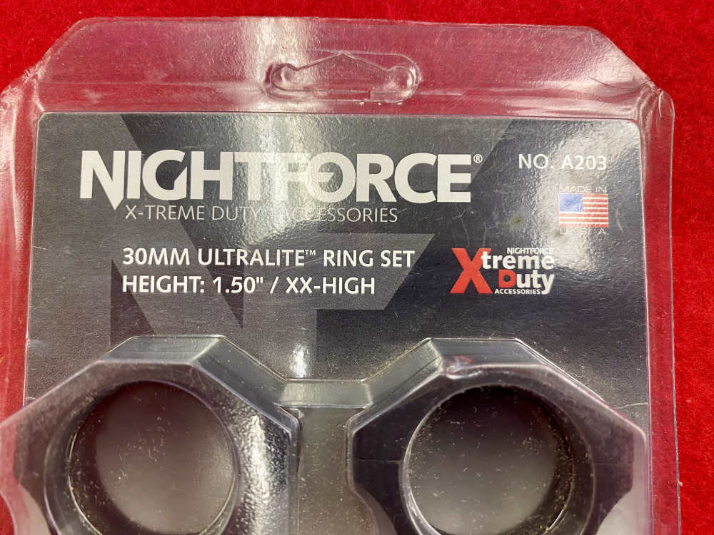 Nightforce  30mm scope rings  ultra high-img-1