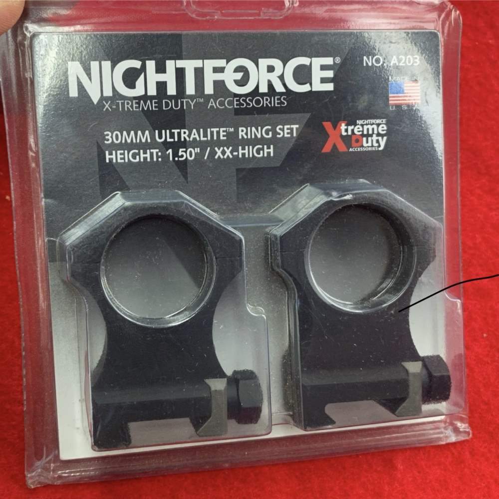 Nightforce  30mm scope rings  ultra high-img-2
