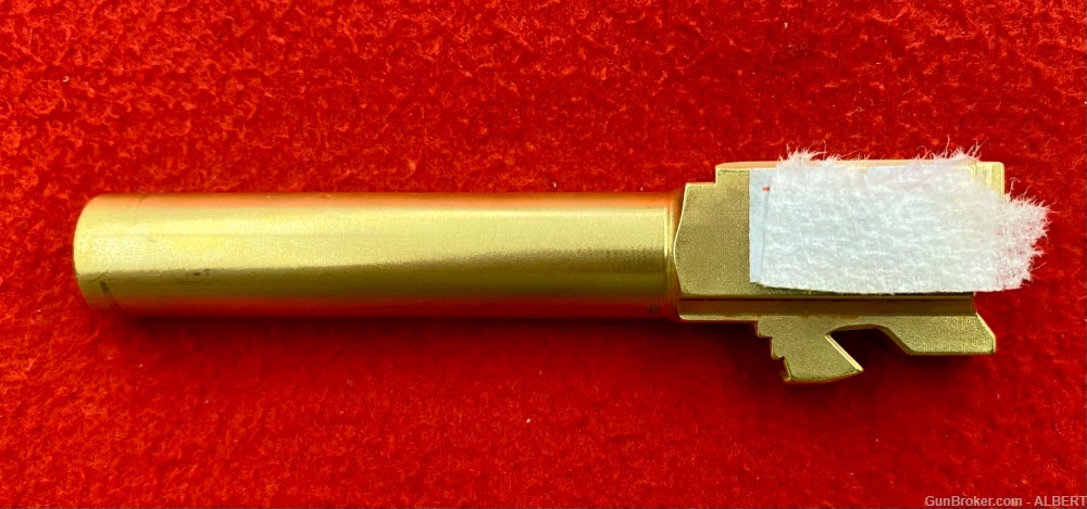original glock barrels  17 or 19  gold plated 24k  9mm-img-0