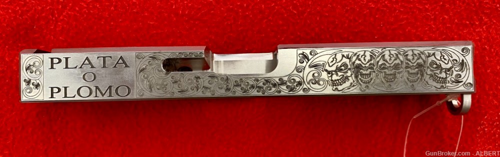 New engraved slide for G17/22  usa made  ss plata o plomo -img-7