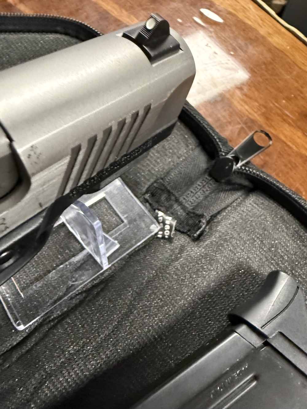 Preowned Ruger SR9c 9mm 2-tone pistol with (2) magazines -img-13