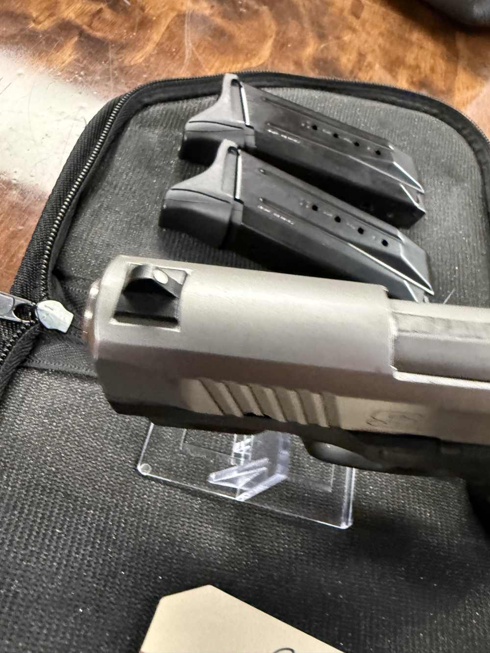 Preowned Ruger SR9c 9mm 2-tone pistol with (2) magazines -img-7