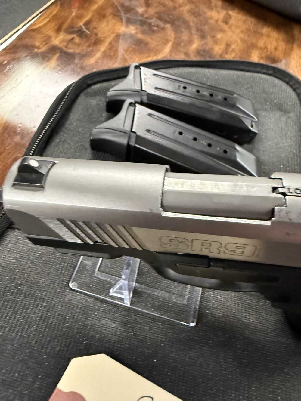 Preowned Ruger SR9c 9mm 2-tone pistol with (2) magazines -img-5
