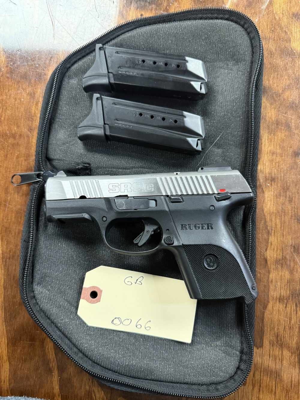 Preowned Ruger SR9c 9mm 2-tone pistol with (2) magazines -img-2