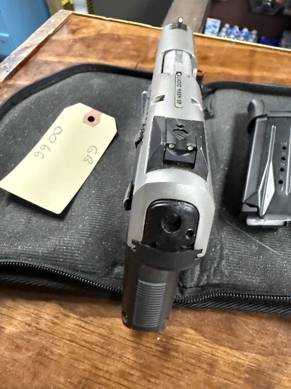 Preowned Ruger SR9c 9mm 2-tone pistol with (2) magazines -img-9