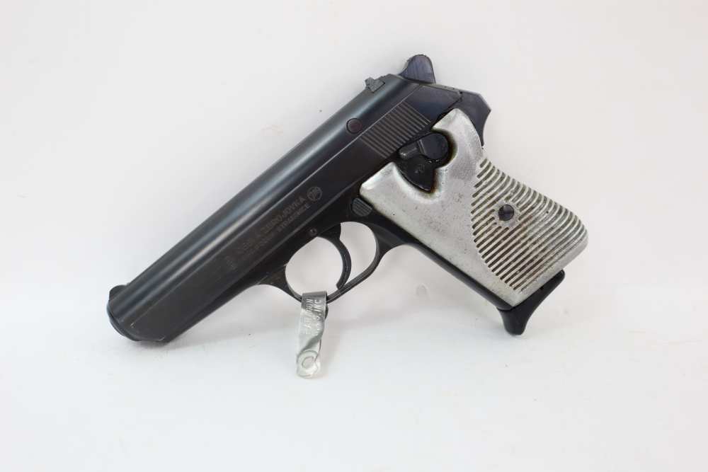Rare Nice CZ VZ50 7.65 32 ACP Semi Auto Pistol Police Marked W/ Cast Grips -img-0