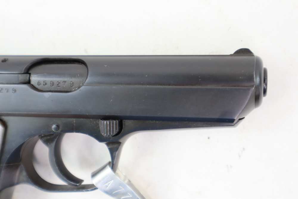 Rare Nice CZ VZ50 7.65 32 ACP Semi Auto Pistol Police Marked W/ Cast Grips -img-13