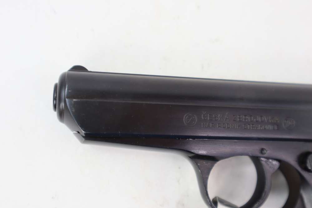 Rare Nice CZ VZ50 7.65 32 ACP Semi Auto Pistol Police Marked W/ Cast Grips -img-6