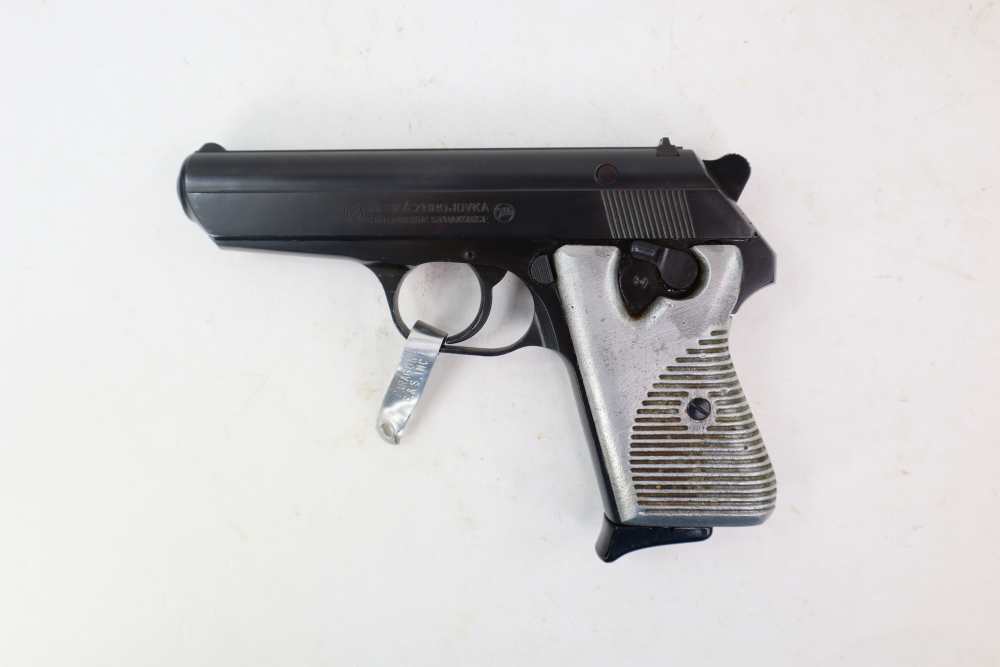 Rare Nice CZ VZ50 7.65 32 ACP Semi Auto Pistol Police Marked W/ Cast Grips -img-2