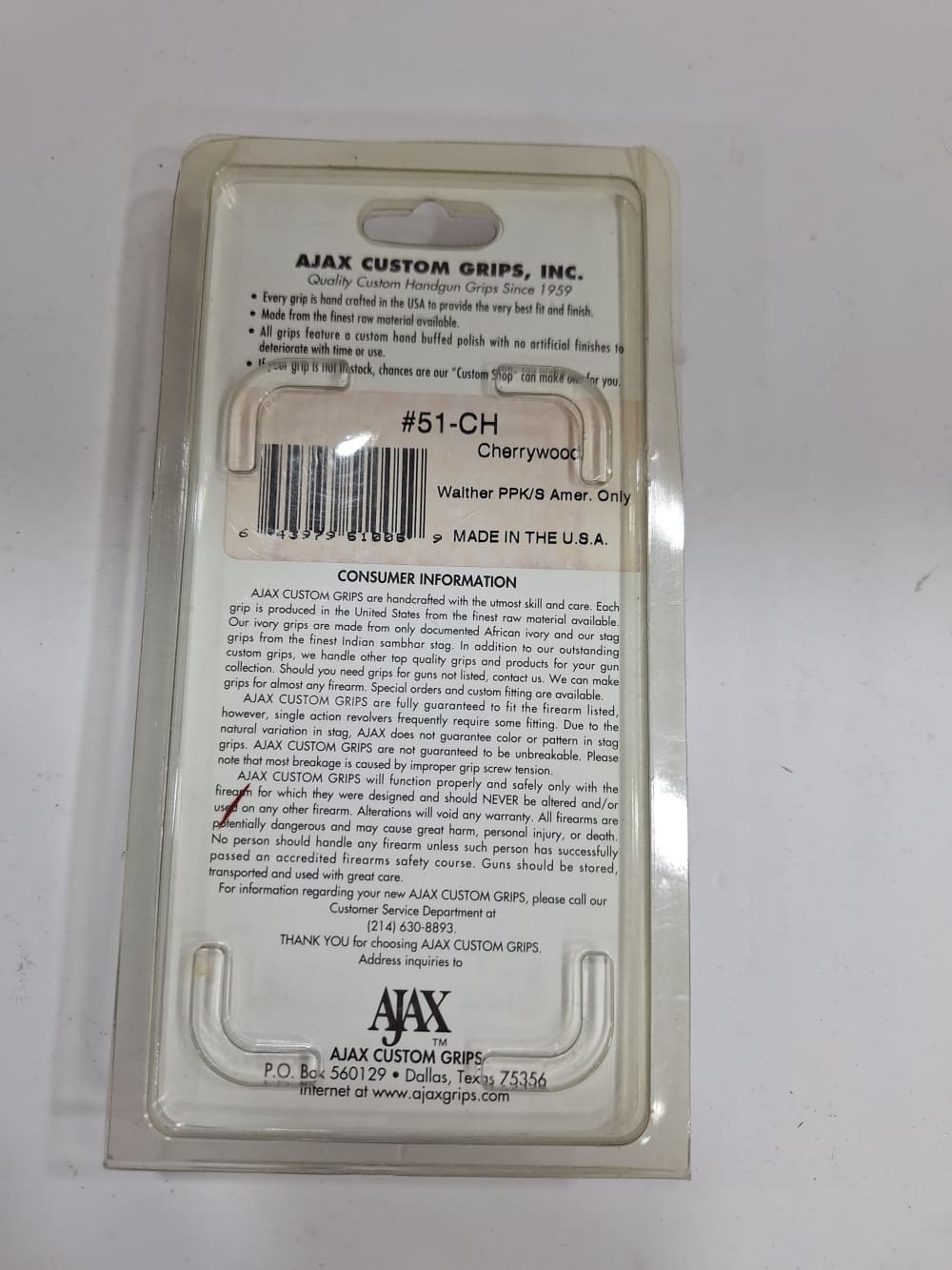 Ajax Customs Grips Cherrywood for Walther PPK/S American Only-img-2