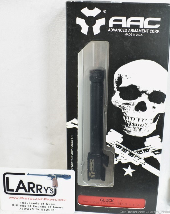 Threaded AAC Glock 17 9mm Barrel - NEW-img-0