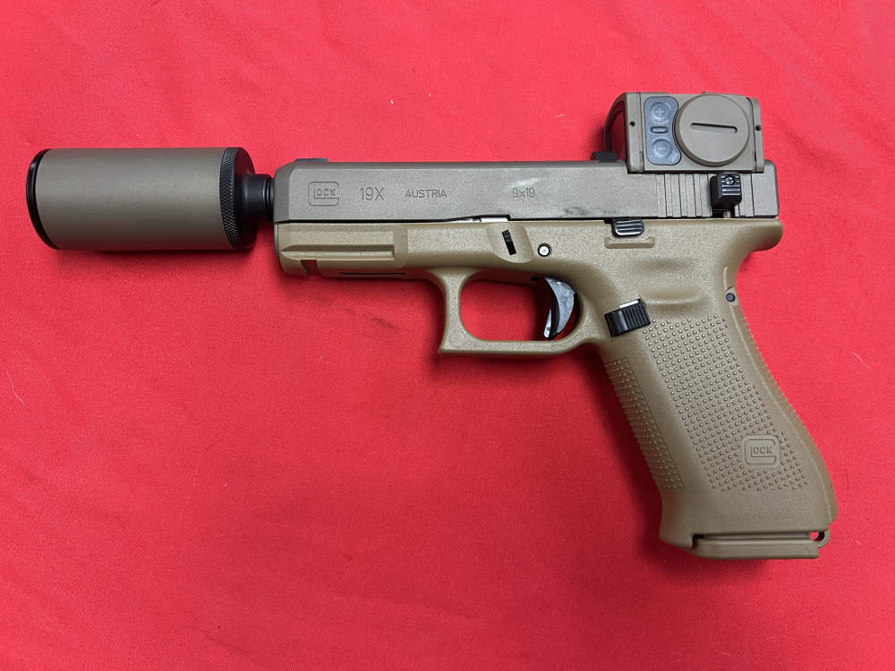 B&T USA Glock 19X Hush Puppy Kit FDE 9mm w/ Aimpoint ACRO BNIB-img-5
