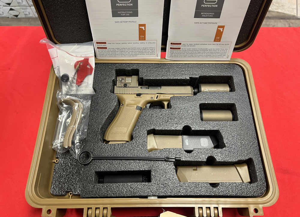 B&T USA Glock 19X Hush Puppy Kit FDE 9mm w/ Aimpoint ACRO BNIB-img-0
