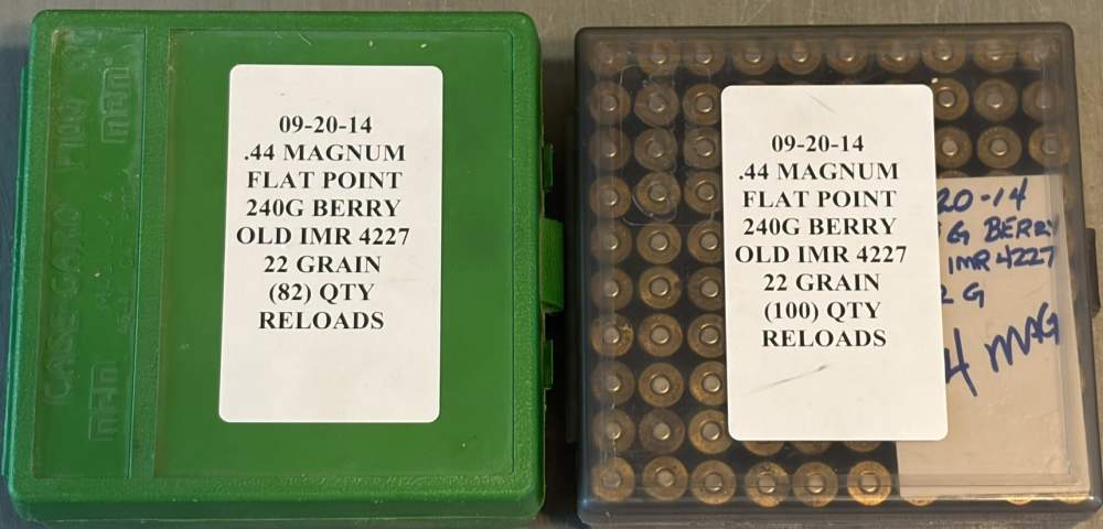 44 Mag 240 gr FP Revolver Ammo 182 rds Reloads 44 Rem Magnum IMR 4227-img-3