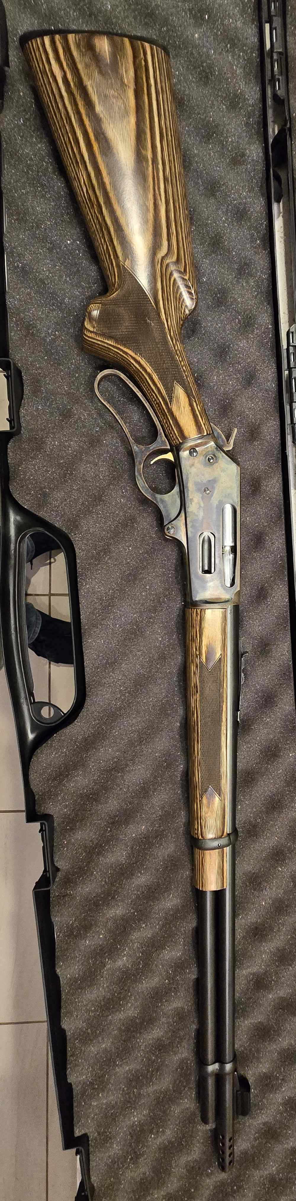 Marlin 336C JM Lever Rifle, Case Hardened, Rust Blued, Ported, New Stock-img-11