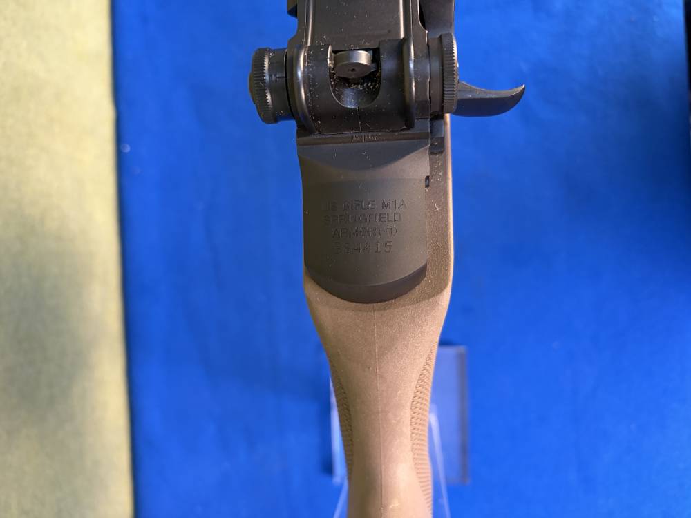 Springfield M1A M14 22" Barrel Rifle Tan Stock Scope Mount Cleaning Kit-img-9
