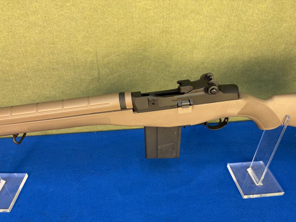 Springfield M1A M14 22" Barrel Rifle Tan Stock Scope Mount Cleaning Kit-img-12