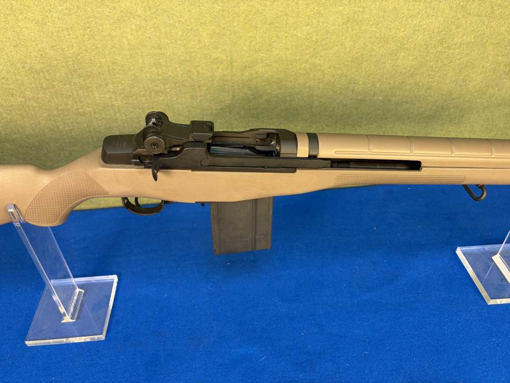 Springfield M1A M14 22" Barrel Rifle Tan Stock Scope Mount Cleaning Kit-img-6