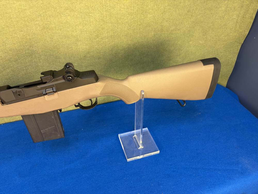 Springfield M1A M14 22" Barrel Rifle Tan Stock Scope Mount Cleaning Kit-img-11