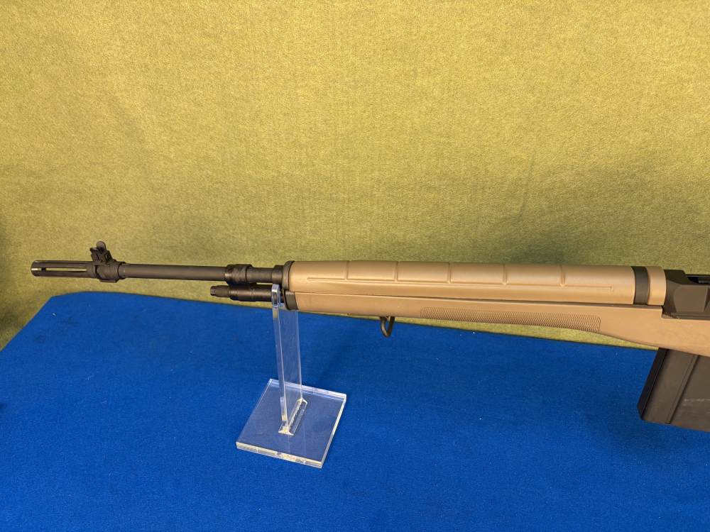 Springfield M1A M14 22" Barrel Rifle Tan Stock Scope Mount Cleaning Kit-img-13
