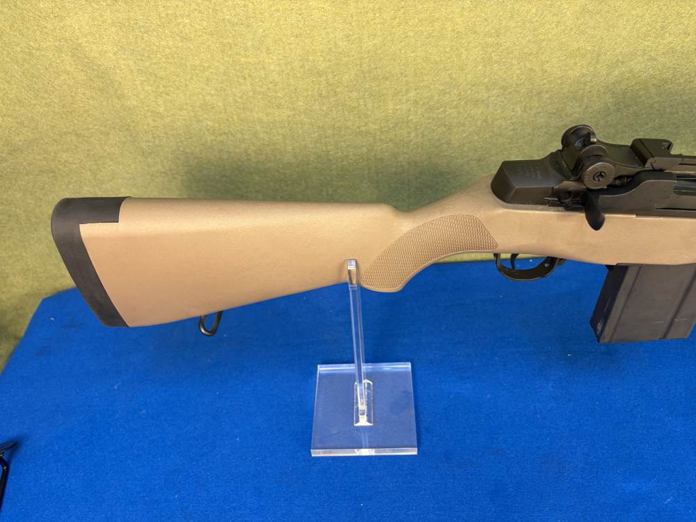 Springfield M1A M14 22" Barrel Rifle Tan Stock Scope Mount Cleaning Kit-img-5