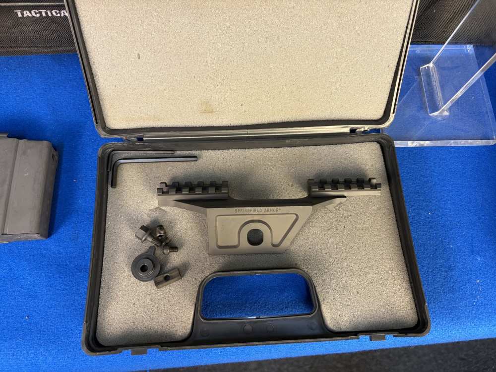Springfield M1A M14 22" Barrel Rifle Tan Stock Scope Mount Cleaning Kit-img-2
