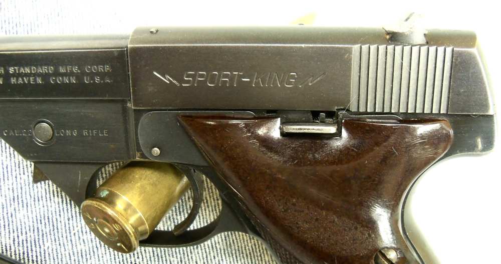 HIGH STANDARD SPORT KING GOOD GRIPS TWO MAGAZINES BRIGHT 4 1/2 BORE -img-1