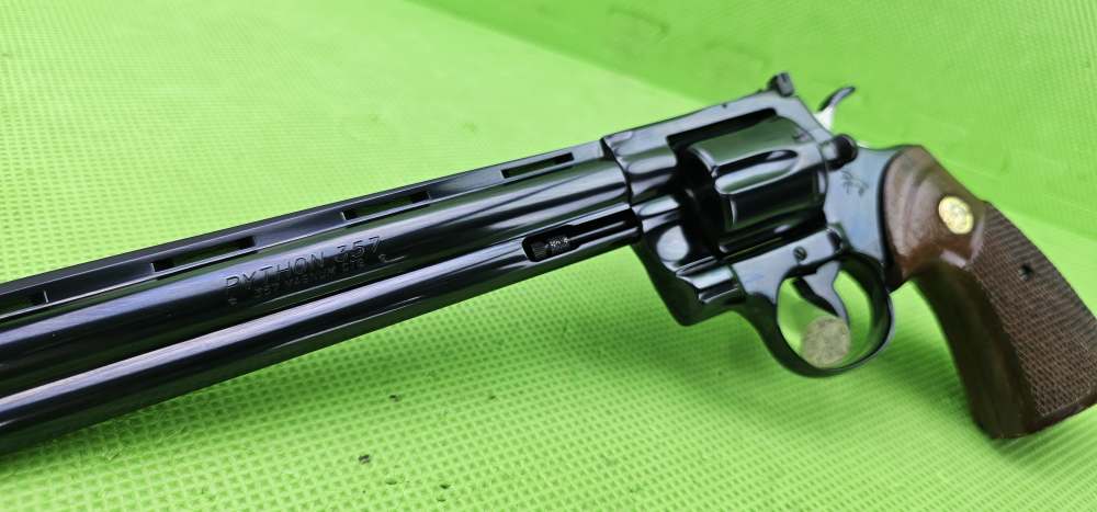 COLT PYTHON * 8-INCH * BORN 1990 ROYAL BLUE 357 MAG 8" GEN 3 GRIPS-img-4