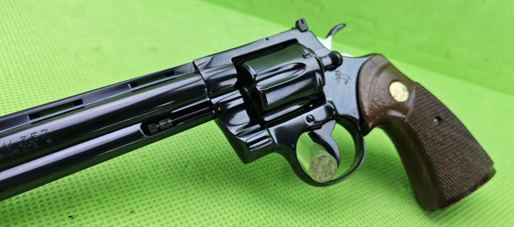 COLT PYTHON * 8-INCH * BORN 1990 ROYAL BLUE 357 MAG 8" GEN 3 GRIPS-img-5