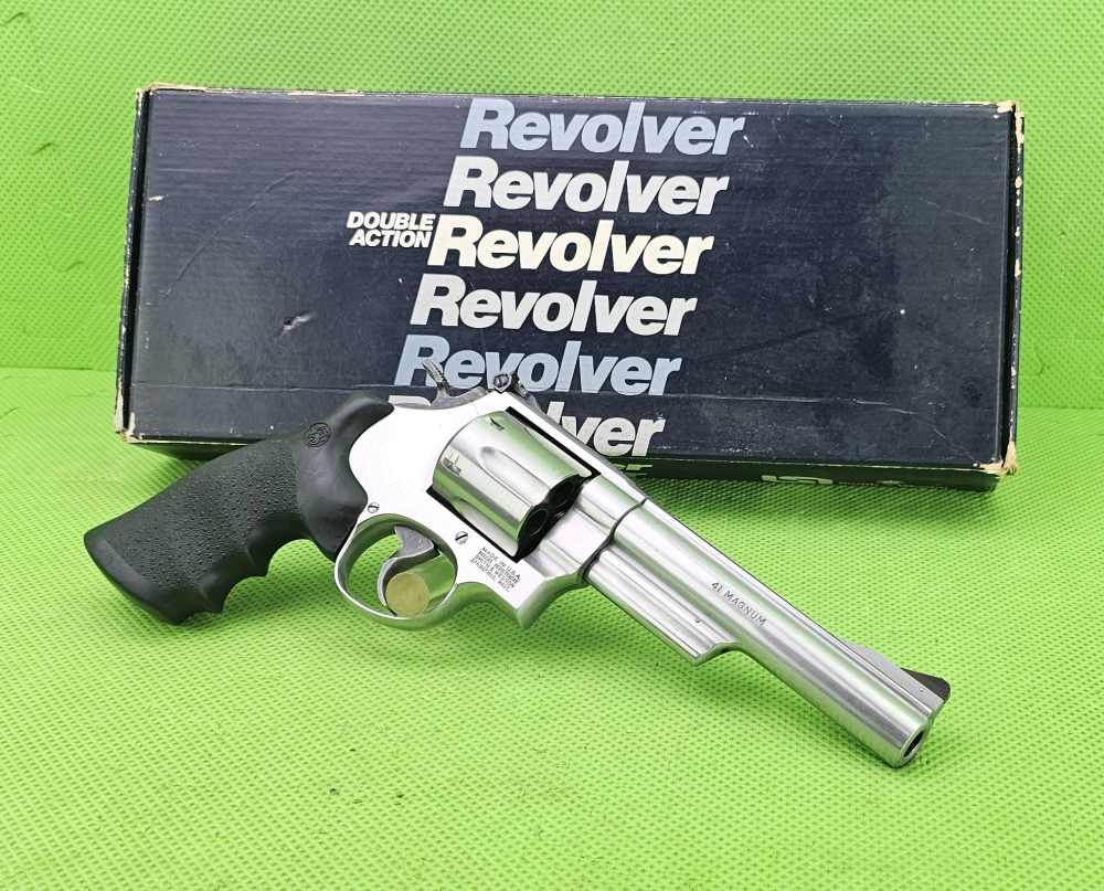 S&W SMITH & WESSON 657 * 41 MAGNUM BORN 1995 * 657-3 TARGET HAMMER/TRIGGER-img-1