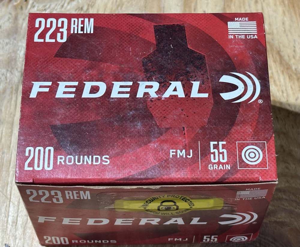 200 rounds of new Federal 223 Rem 55 grain FMJ ammo-img-1
