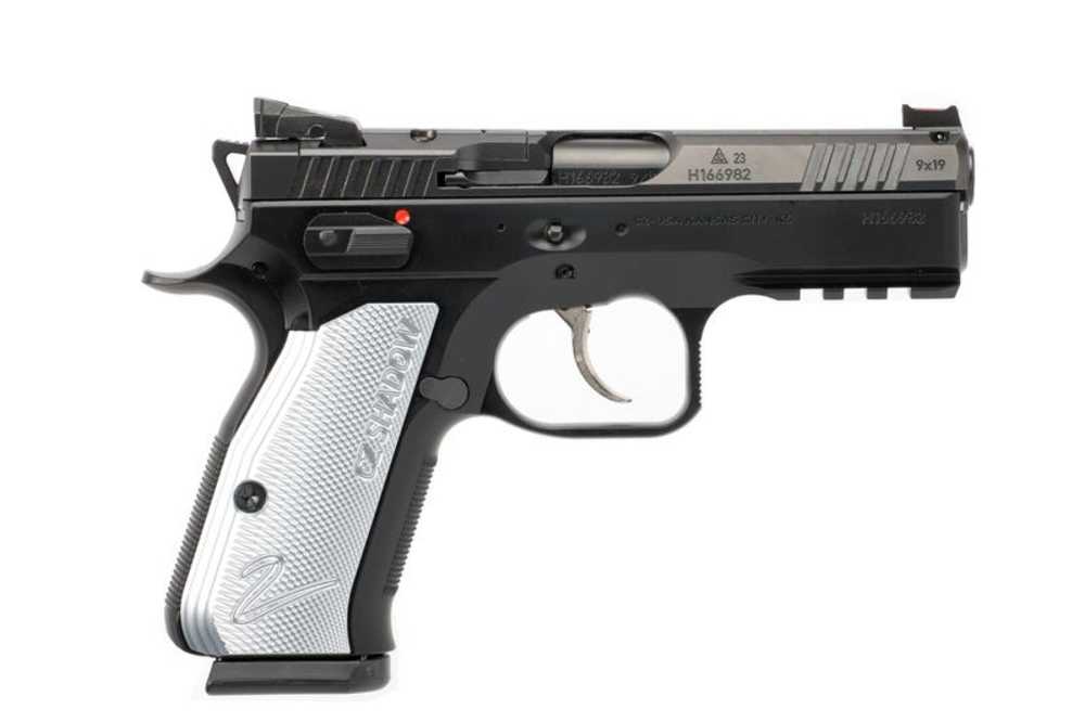 CZ Shadow 2 Compact Black / Grey 9mm 4" Barrel 15-Rounds Optics Ready-img-1