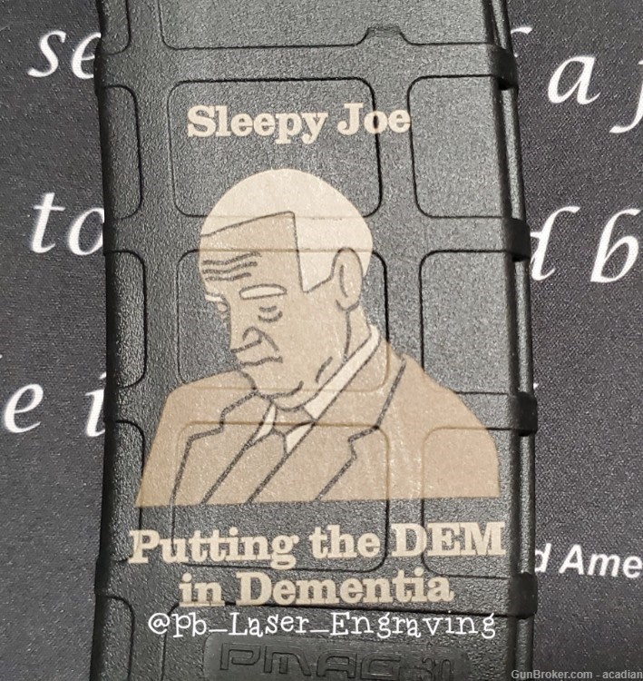 Sleepy Joe Laser Engraved PMAG TRUMP 2020! AR15 magazine-img-0