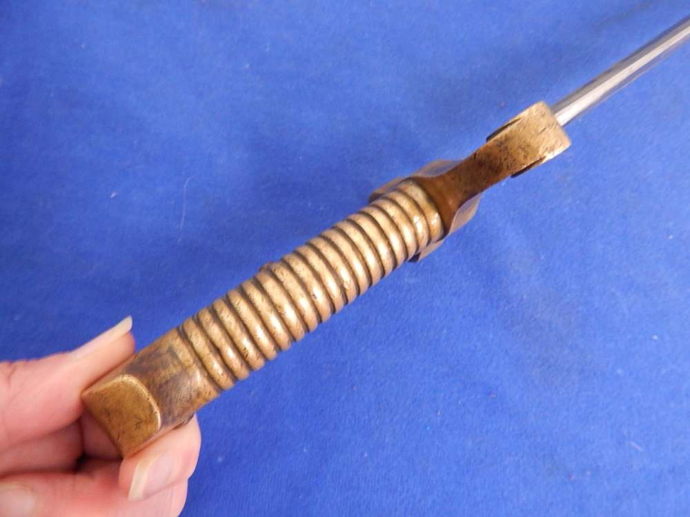 Civil War Plymouth Bayonet with Scabbard-img-5
