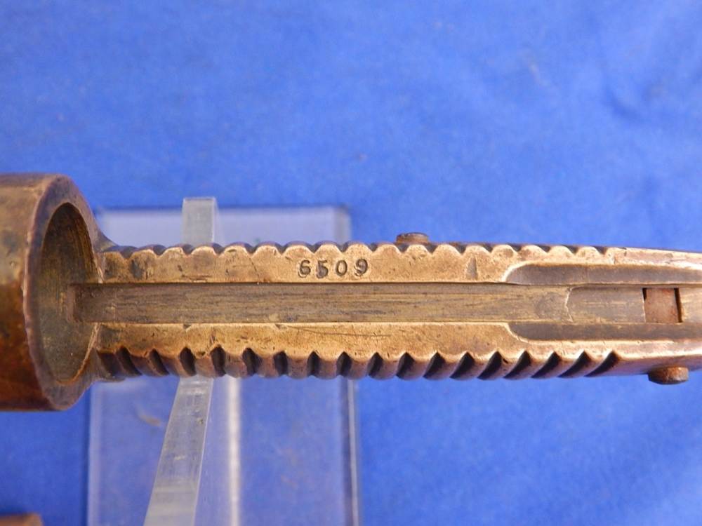 Civil War Plymouth Bayonet with Scabbard-img-9