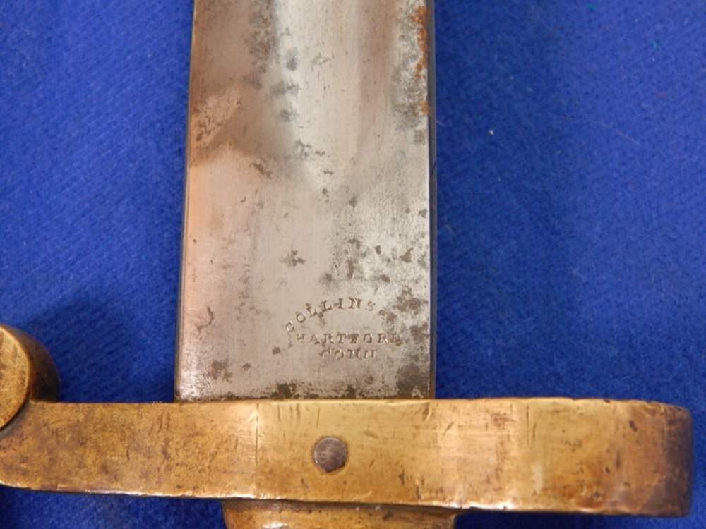 Civil War Plymouth Bayonet with Scabbard-img-8