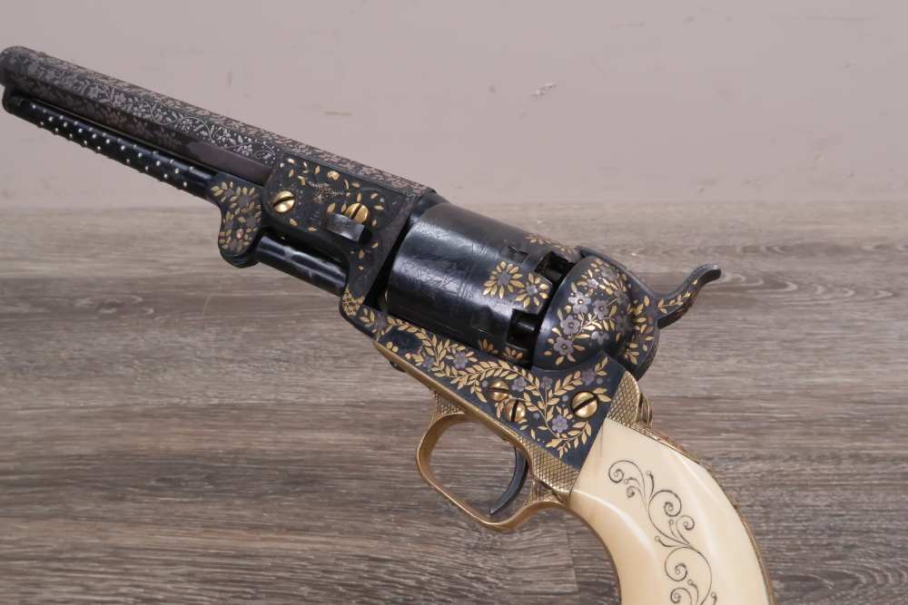 Colt 1851 Navy Presentation Revolver .36 Cal 1853 w/Case-img-3