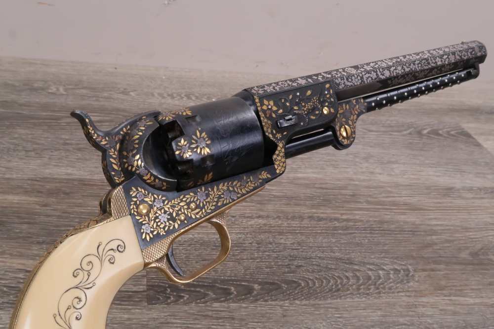 Colt 1851 Navy Presentation Revolver .36 Cal 1853 w/Case-img-4