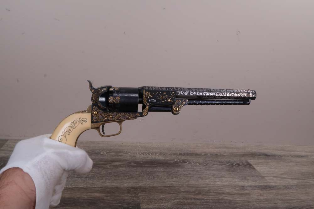 Colt 1851 Navy Presentation Revolver .36 Cal 1853 w/Case-img-20
