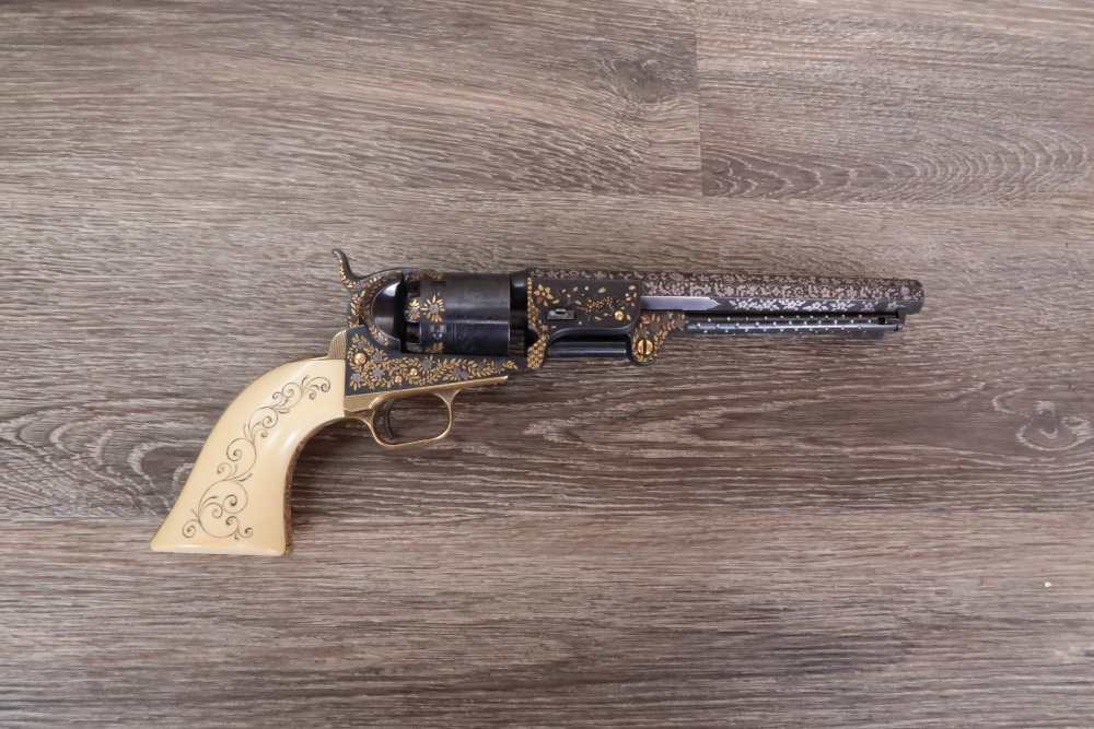 Colt 1851 Navy Presentation Revolver .36 Cal 1853 w/Case-img-2