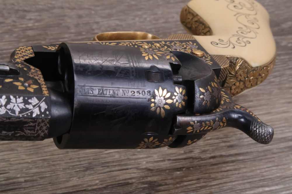 Colt 1851 Navy Presentation Revolver .36 Cal 1853 w/Case-img-14