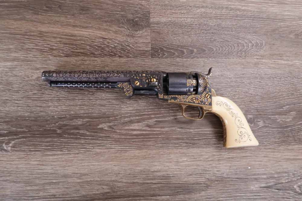 Colt 1851 Navy Presentation Revolver .36 Cal 1853 w/Case-img-1