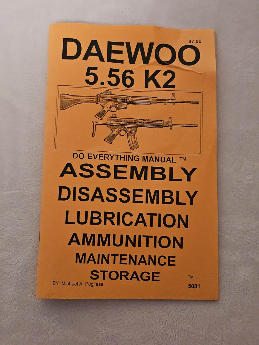  Daewoo 5.56 K2 Do Everything Manual Maintenance Book (Damaged)-img-0