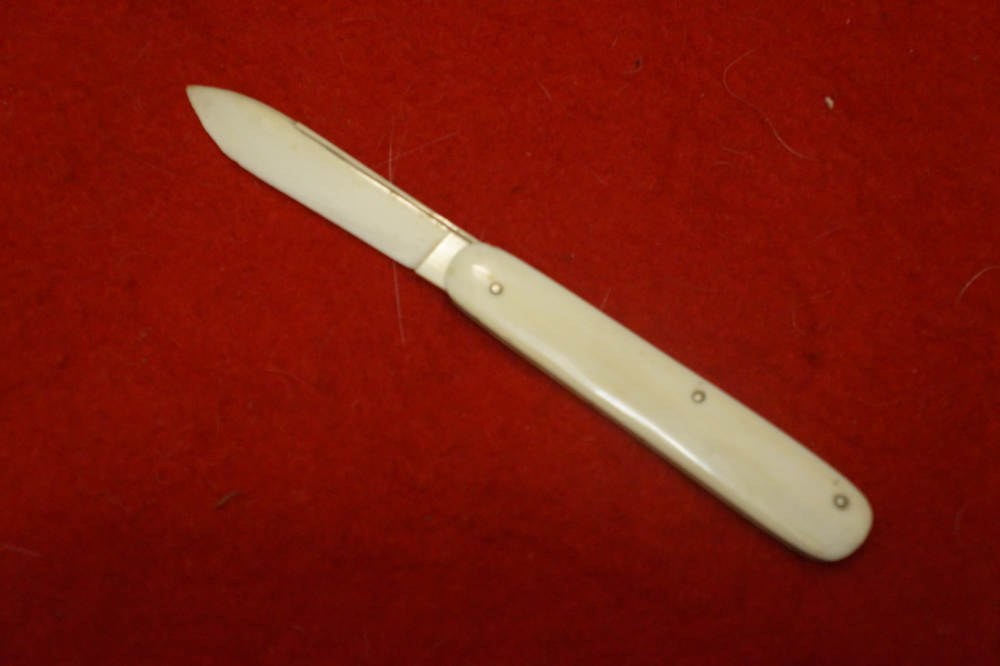 Very Rare Antique Ivory Smallpox Vaccination knife 1800-1850-img-0
