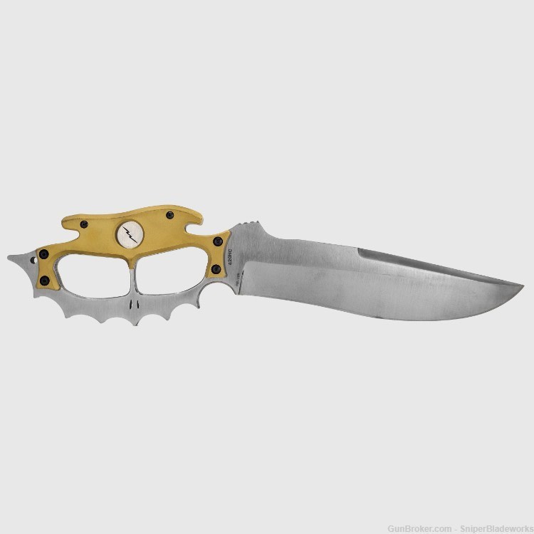 Sniper Bladeworks BDH - British Death Head Combat Fixed Blade Bowie Knife-img-1