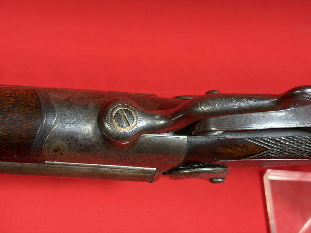 W. Wellington of London 12 Ga Pinfire SxS Bottom Lever - Rare!-img-39