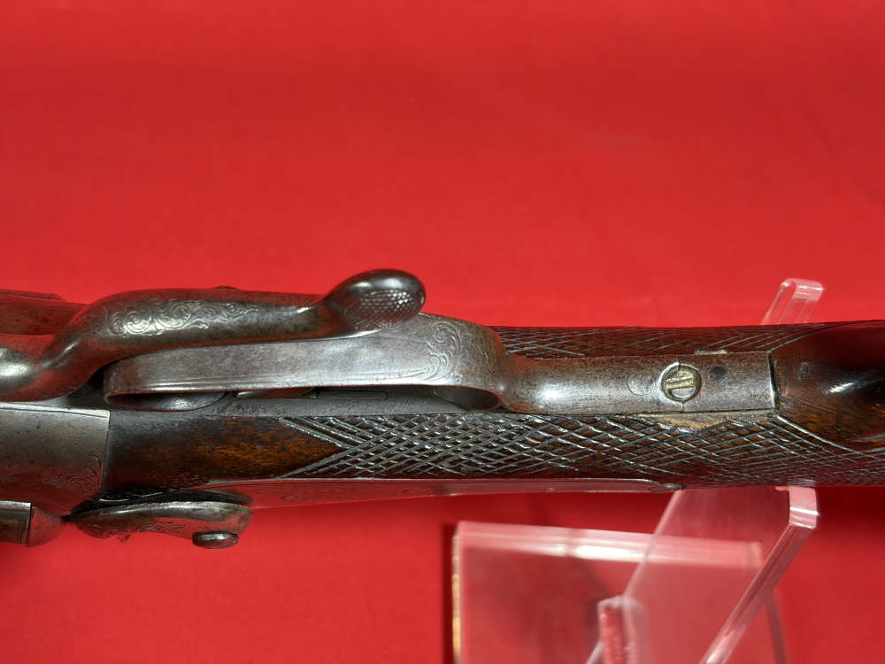 W. Wellington of London 12 Ga Pinfire SxS Bottom Lever - Rare!-img-40
