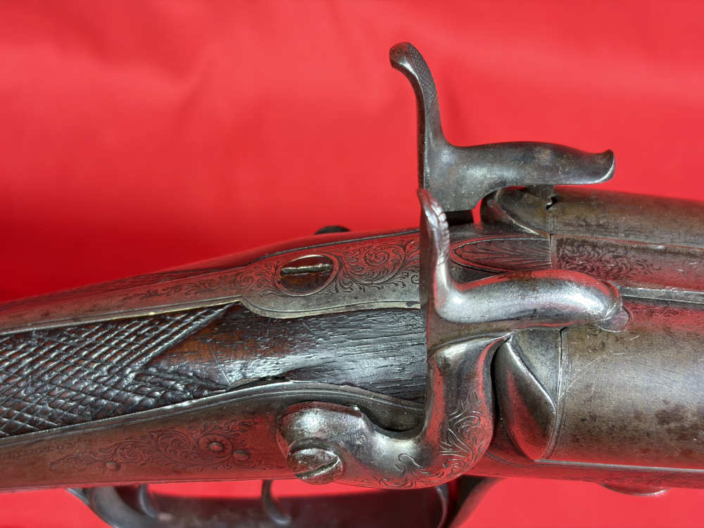 W. Wellington of London 12 Ga Pinfire SxS Bottom Lever - Rare!-img-18