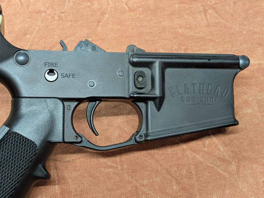 Flathead Gun AR-15 rifle lower, w/ magpul D60 & super safety installed-img-4